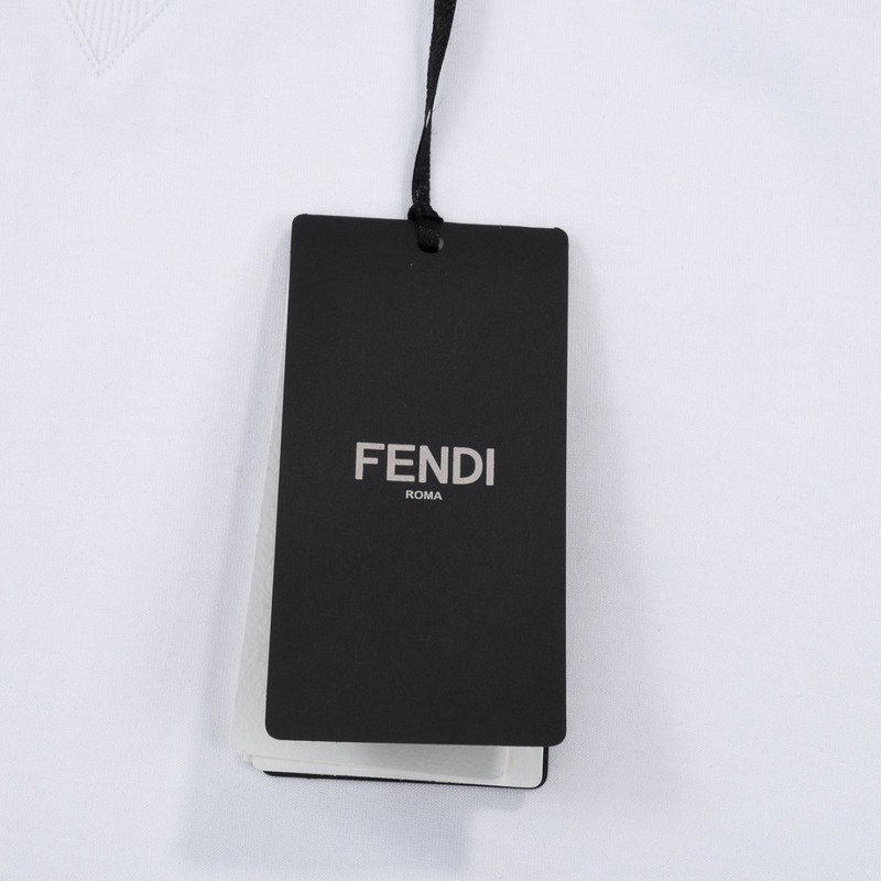 Футболка Fendi Cotton With The Inscription "White" фото № 2