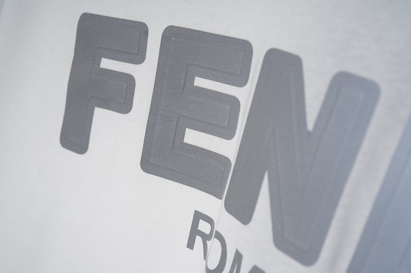 Футболка Fendi Roma Reflective Logo "White/Gray" фото № 8