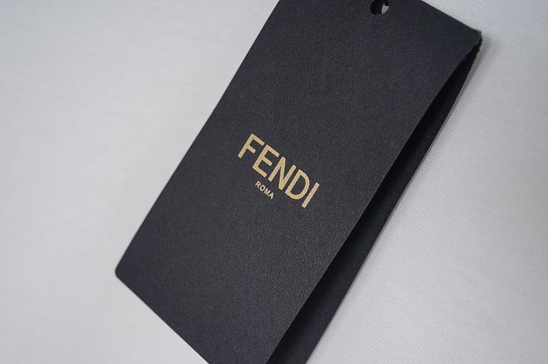Футболка Fendi Three Colors With Brand Print "White" фото № 7