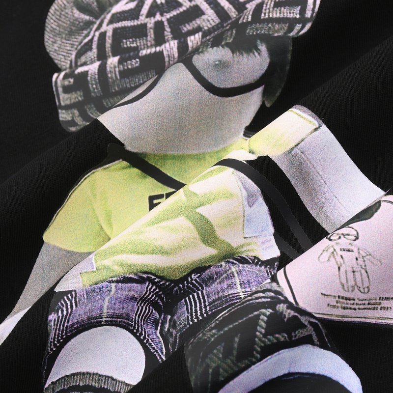 Футболка Fendi Stylish Doll "Black" фото № 2