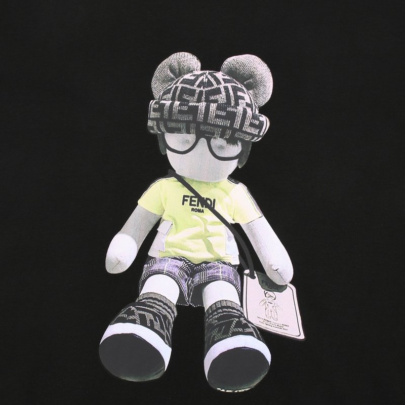 Футболка Fendi Stylish Doll "Black" фото № 3
