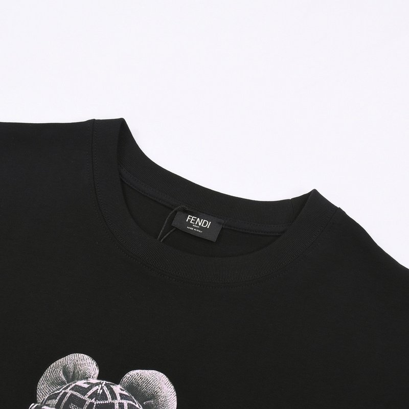 Футболка Fendi Stylish Doll "Black" фото № 9