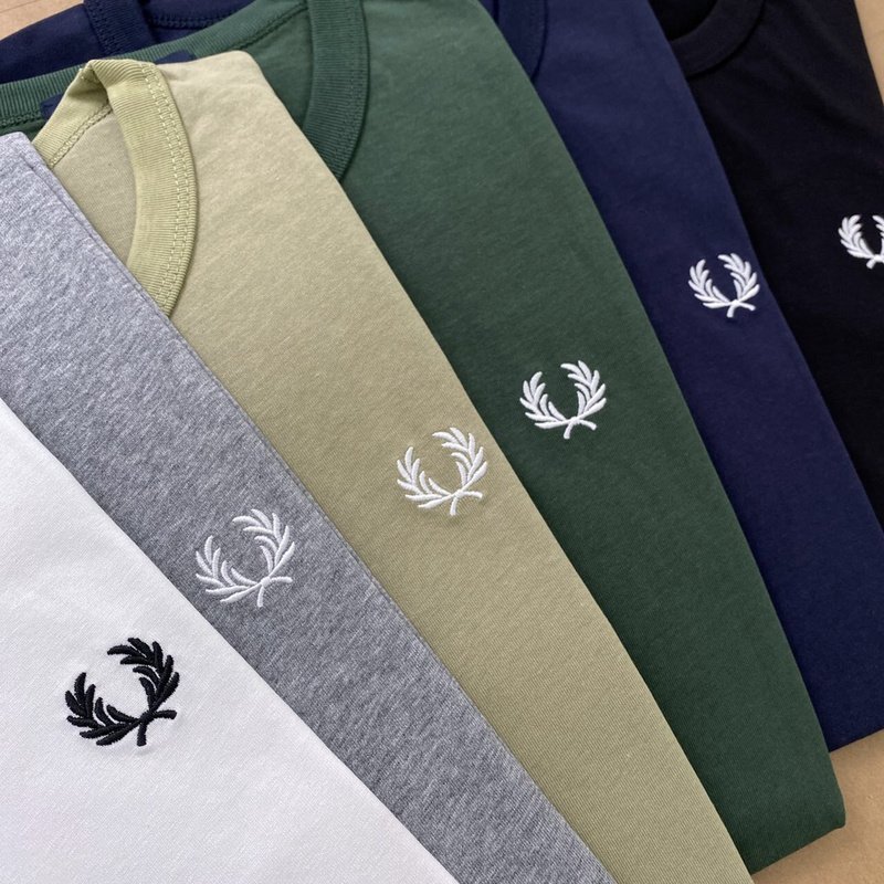 Футболка Fred Perry With Logo Brand "White" фото № 3