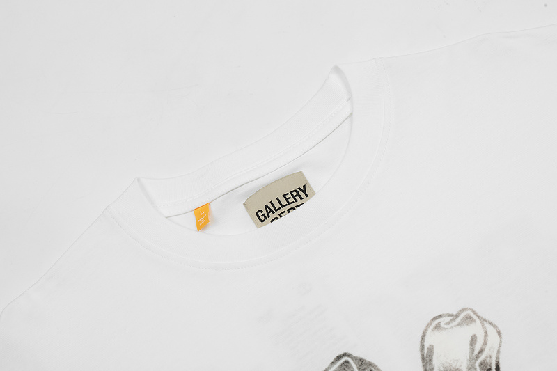 Футболка Gallery Dept Print Bone Hand "White" фото № 3