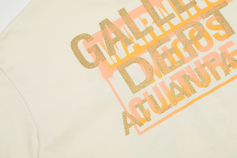 Футболка Gallery Dept Print With Burning Skulls "Cream" фото № 8