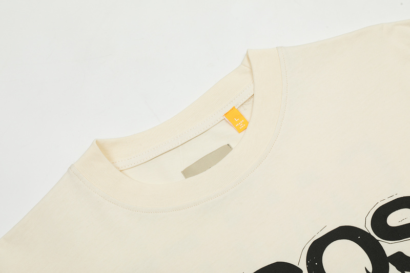 Футболка Gallery Dept Print With Burning Skulls "Cream" фото № 2