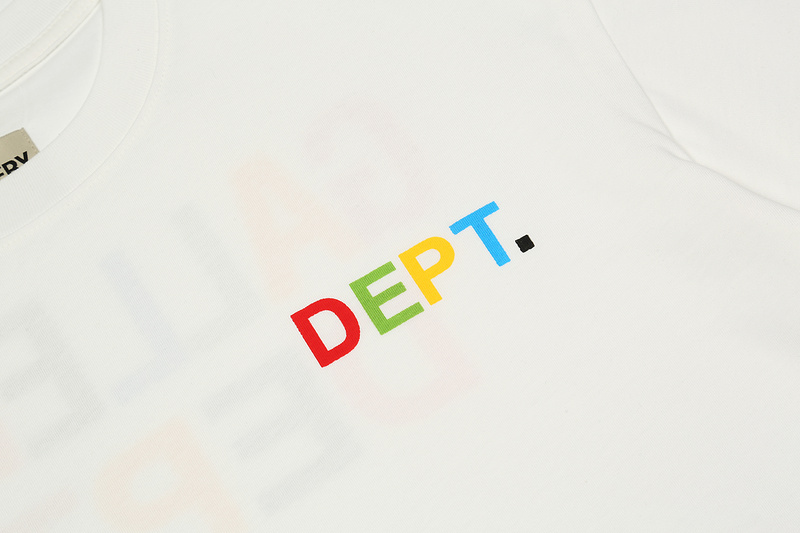 Футболка Gallery Dept Multicolored Logo "White" фото № 6
