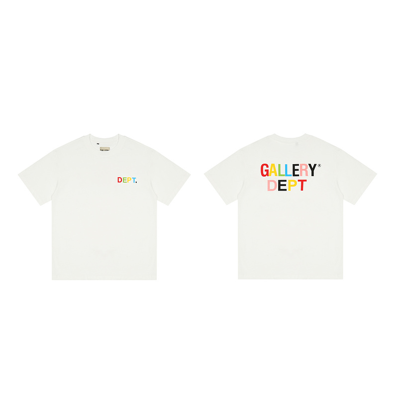 Футболка Gallery Dept Multicolored Logo "White" фото № 5