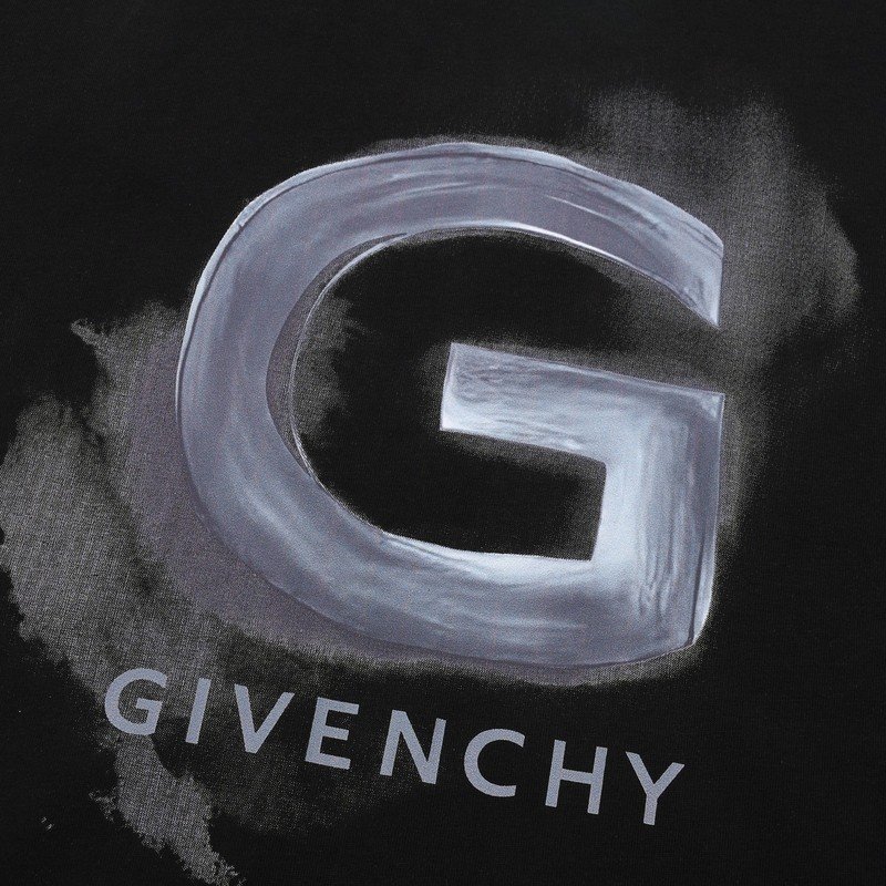 Футболка Givenchy Letter-Print "Black" фото № 2