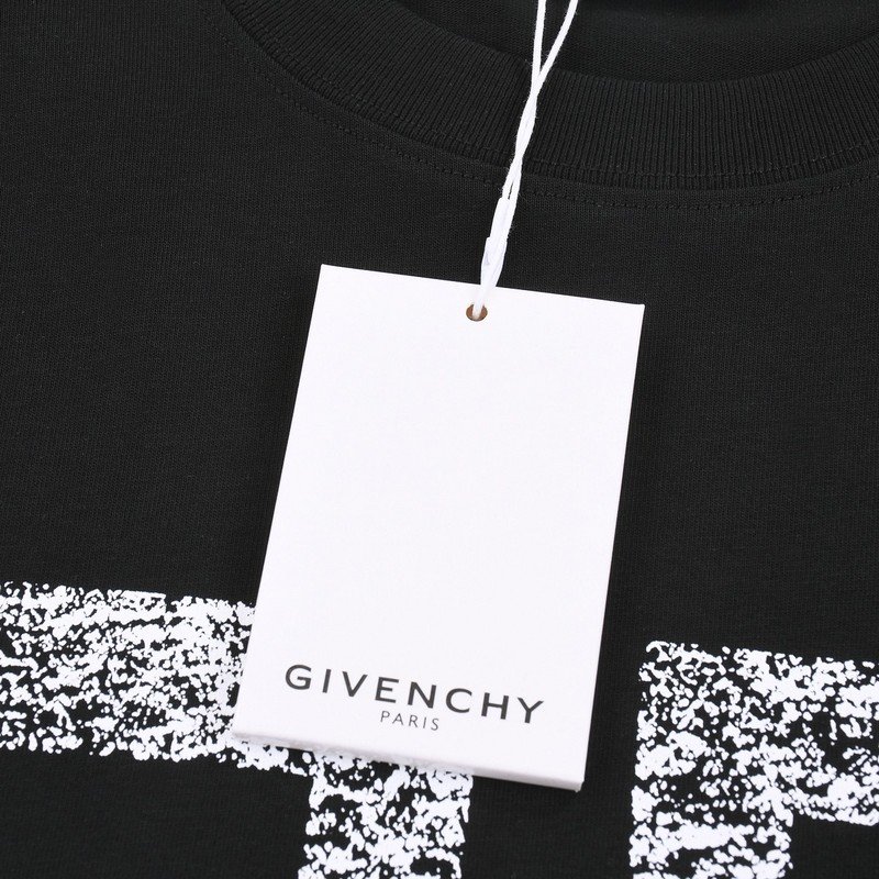 Футболка Givenchy Large Logo Print - Cotton "Black" фото № 3