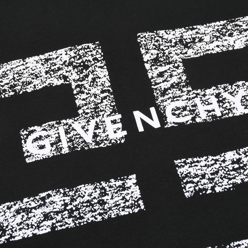 Футболка Givenchy Large Logo Print - Cotton "Black" фото № 4