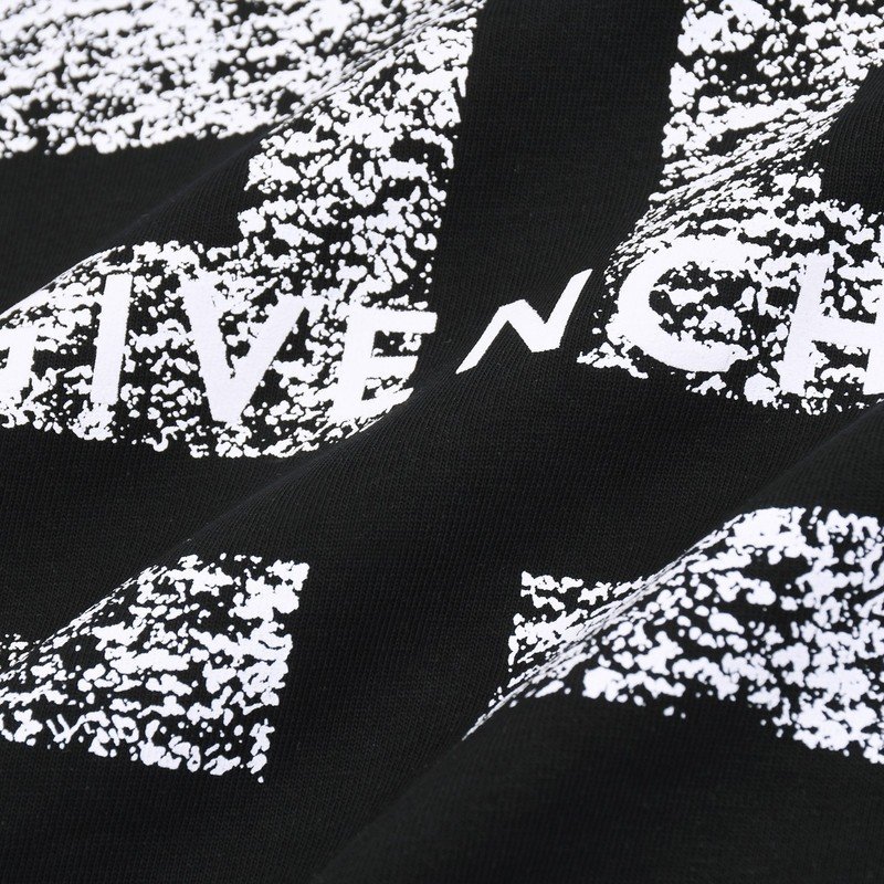 Футболка Givenchy Large Logo Print - Cotton "Black" фото № 7