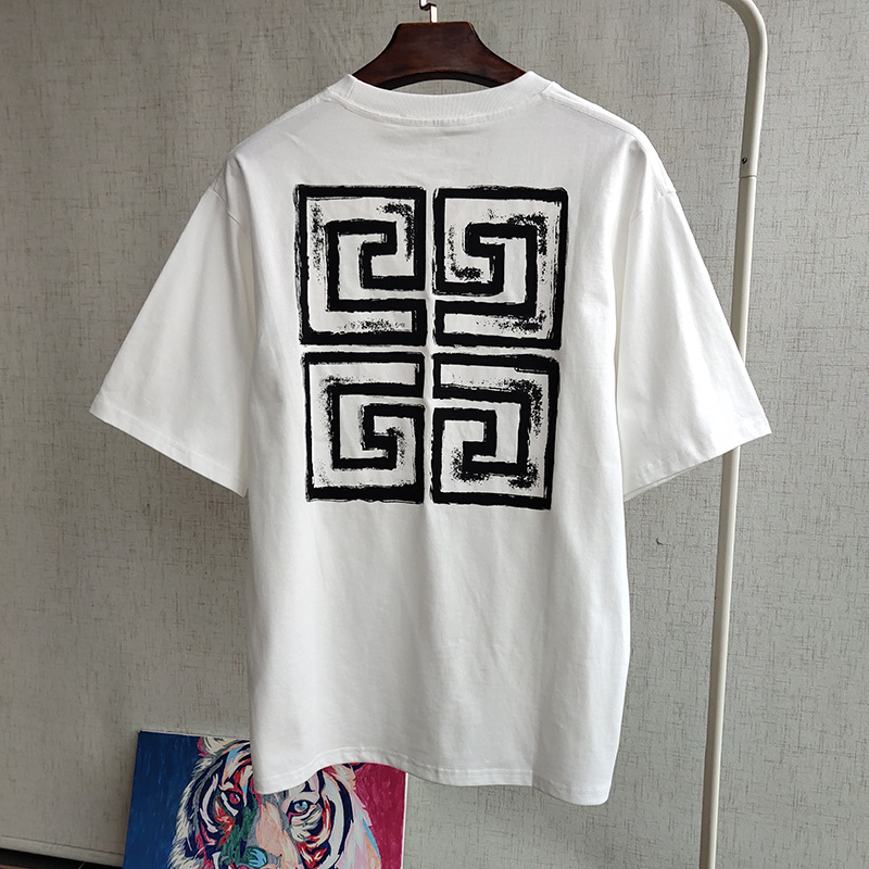 Футболка Givenchy Large Logo "White" фото № 6
