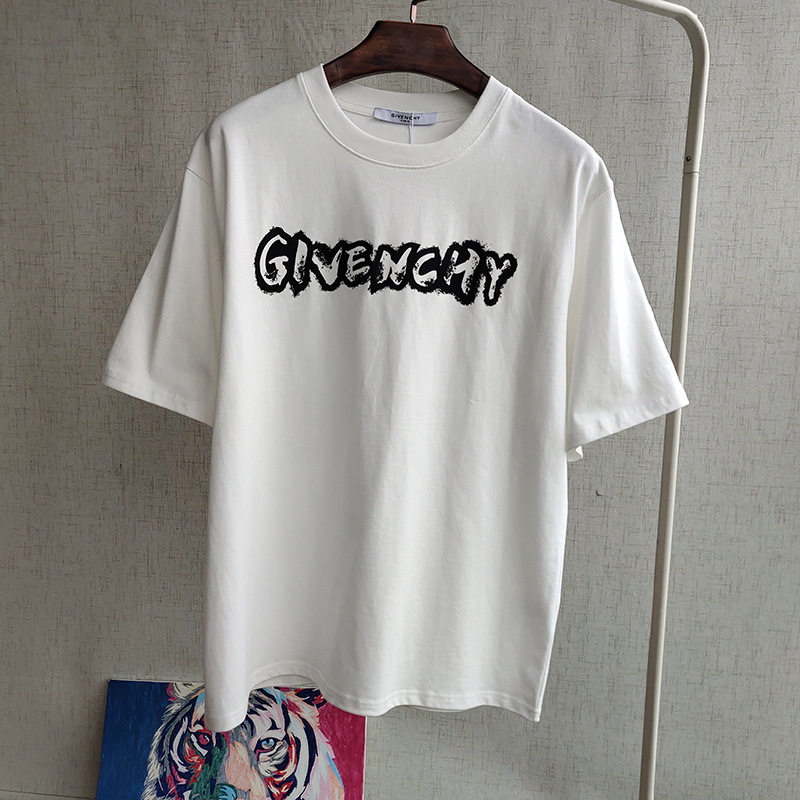 Футболка Givenchy Large Logo "White" фото № 7
