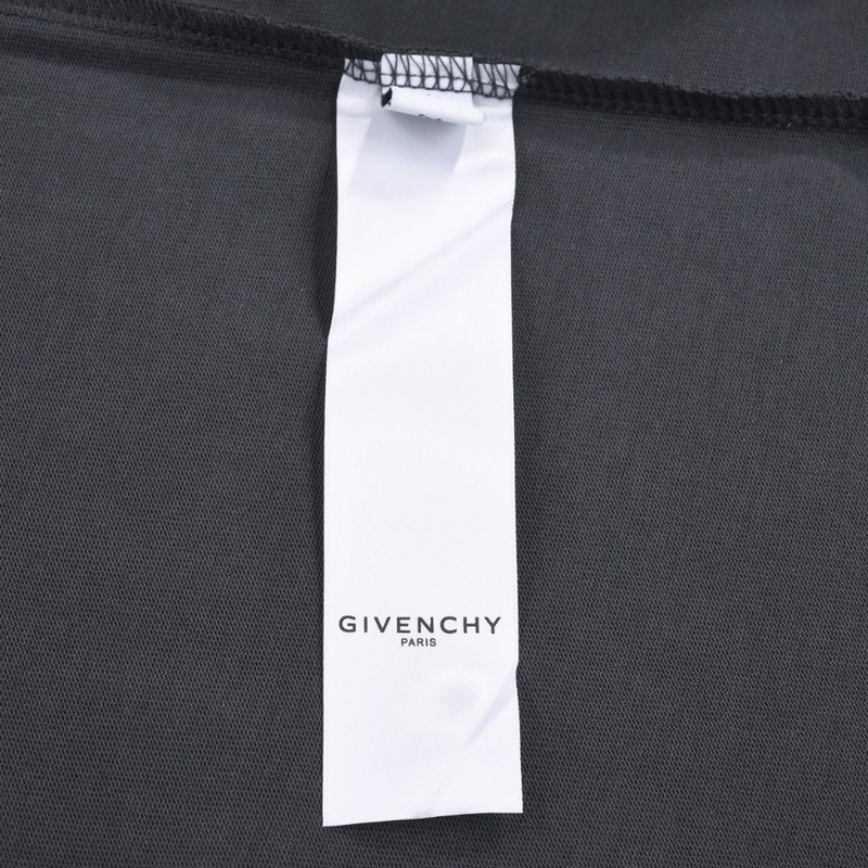 Футболка Givenchy Logo With Rhinestones "Gray" фото № 5
