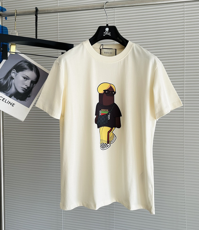 Футболка Gucci Sloth Print "Cream" фото № 3