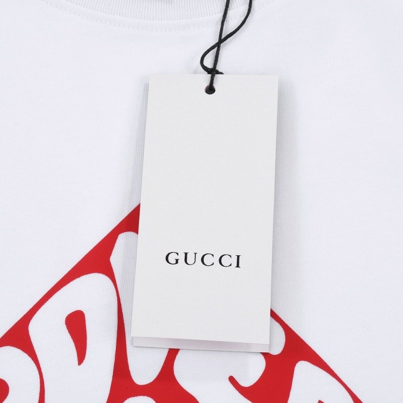 Футболка Gucci With An Inscription In The Form Of House "White фото № 4