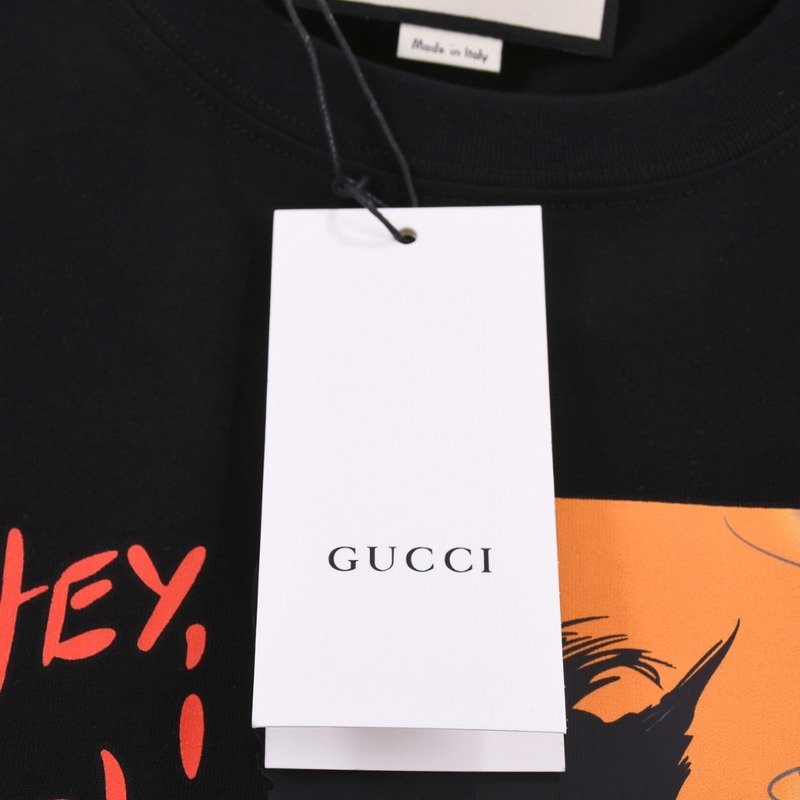 Футболка Gucci With Cartoon Print "Black" фото № 2