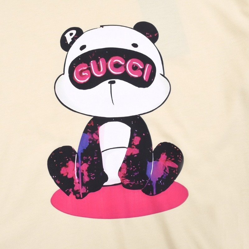 Футболка Gucci Panda In Blindfold "Cream" фото № 5