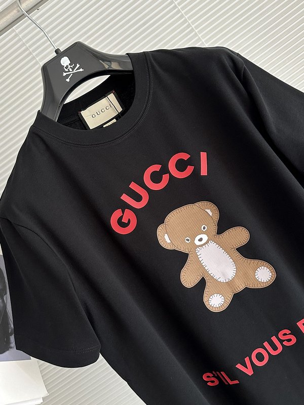 Футболка Gucci Sil Vous Plait "Black" фото № 2