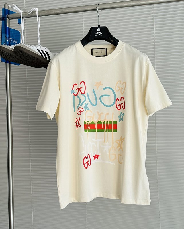 Футболка Gucci With An Image "Cream" фото № 2