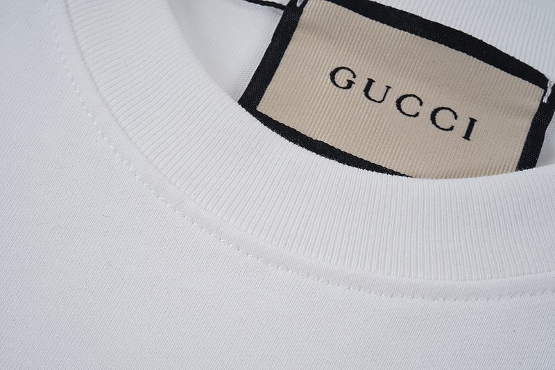 Футболка Gucci Sport Front Logo "White" фото № 3