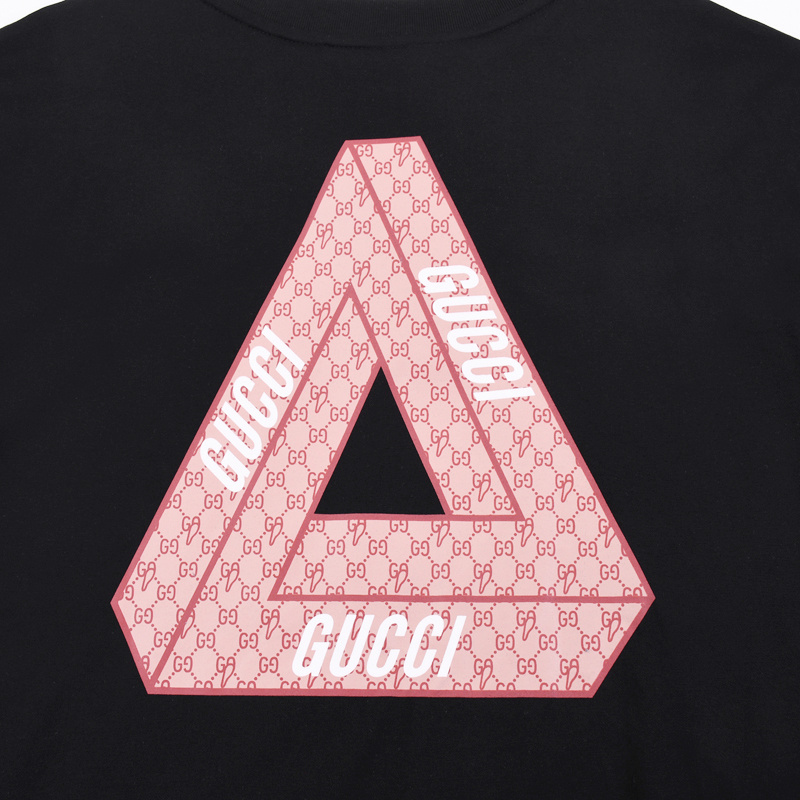 Футболка Gucci Big Logo "Black" фото № 7