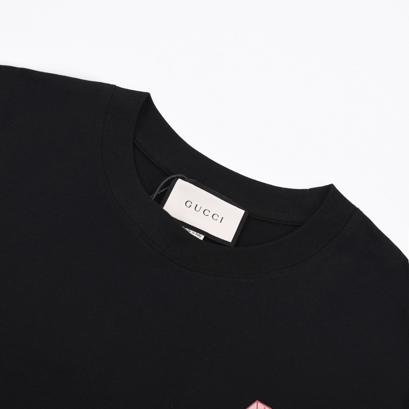 Футболка Gucci Big Logo "Black" фото № 5