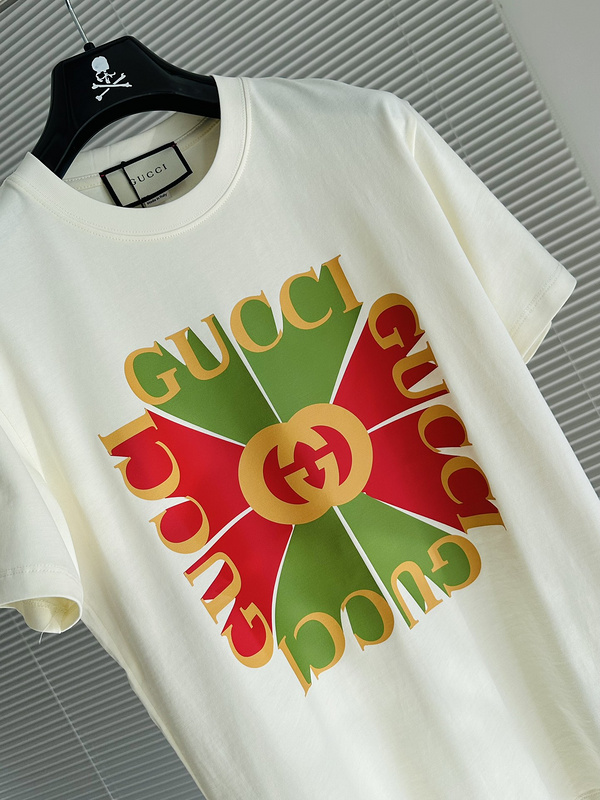 Футболка Gucci With A Bright Logo "White" фото № 4