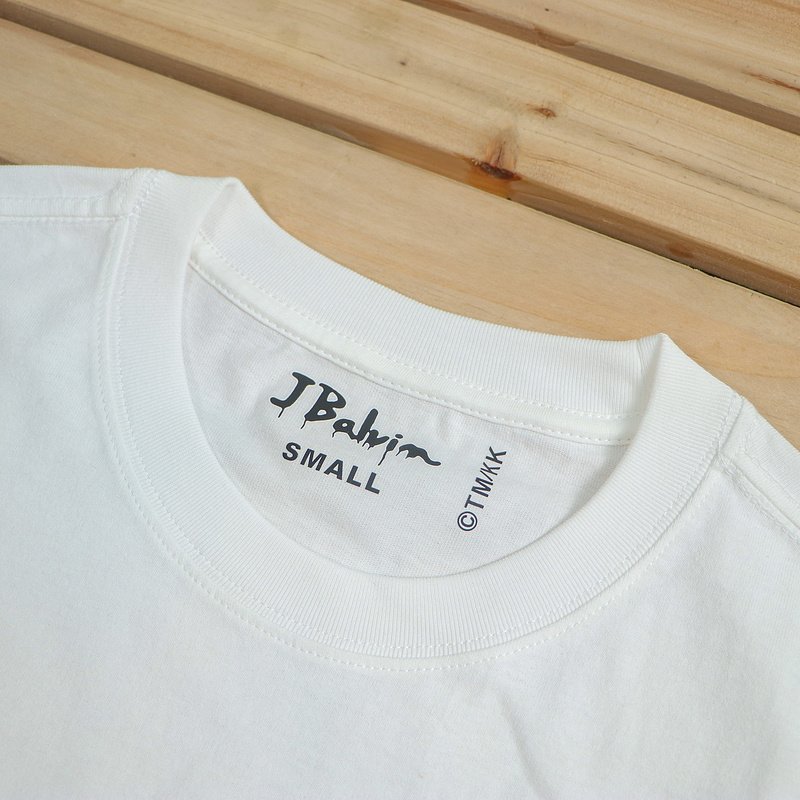 Футболка JBalvin Print Small Flower Applique Front "White" фото № 6