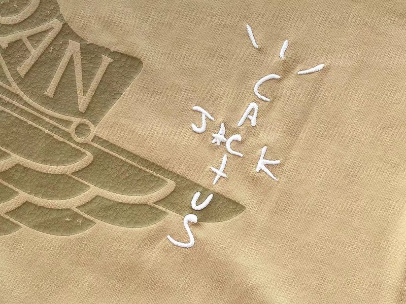 Футболка Jordan Sleeve Decorated By Man Jumping Print "Beige" фото № 7