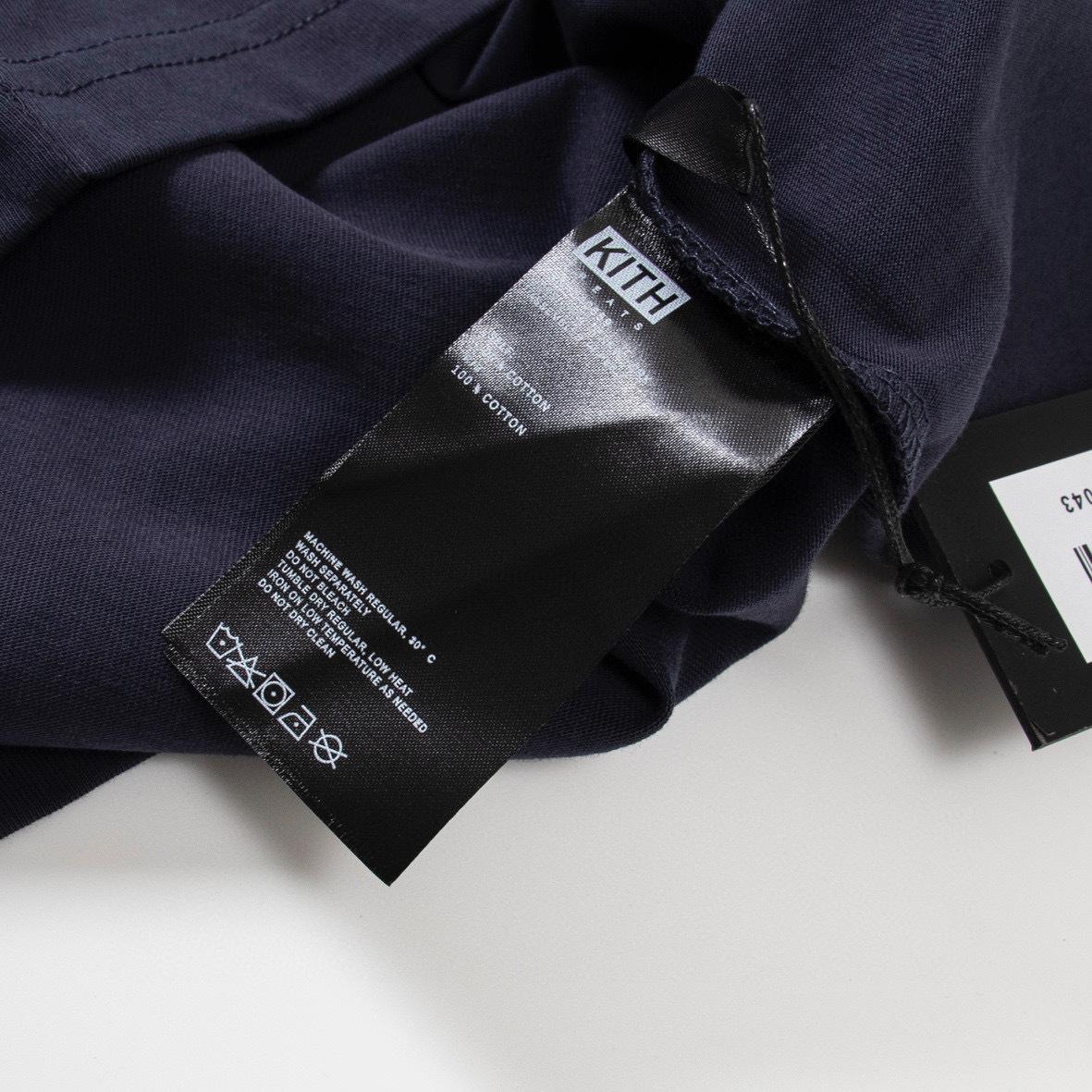 Футболка Kith Flame Logo "Navy Blue" фото № 6