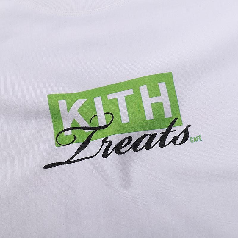 Футболка Kith Logo Treats Green "White" фото № 7