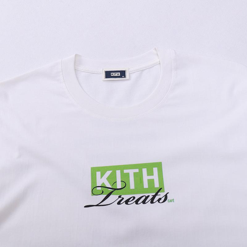 Футболка Kith Logo Treats Green "White" фото № 3