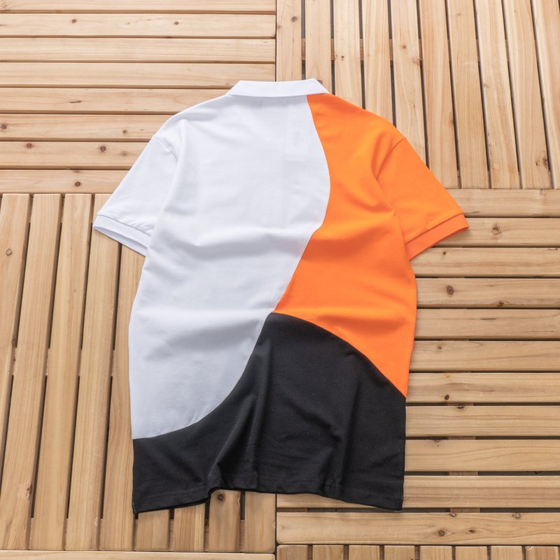 Футболка Lacoste Three Colorful Parts "Orange" фото № 2