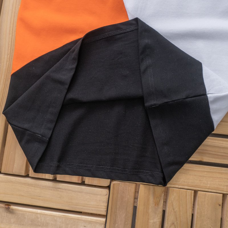 Футболка Lacoste Three Colorful Parts "Orange" фото № 5