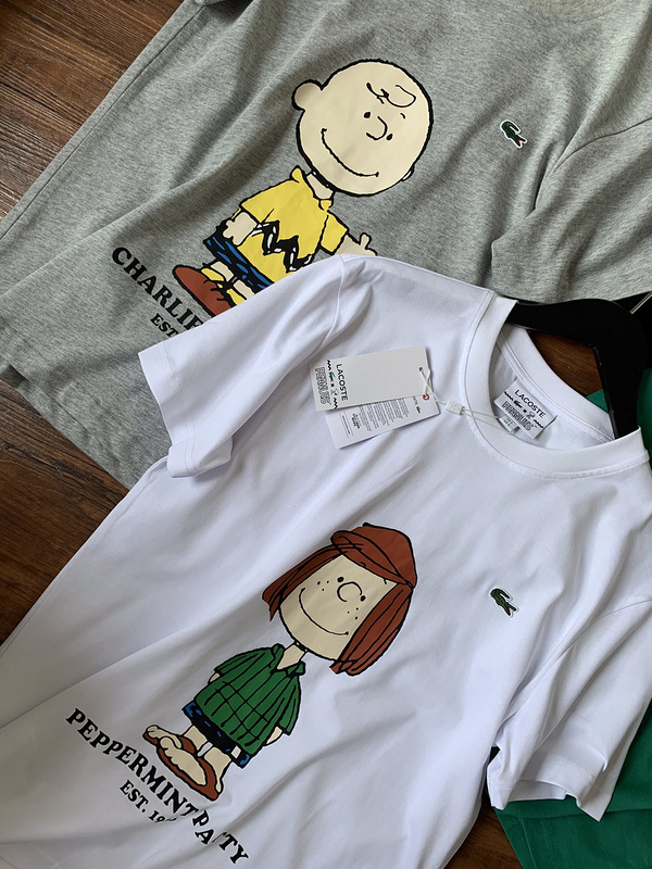 Футболка Lacoste Print of Children and Animals "White" фото № 5