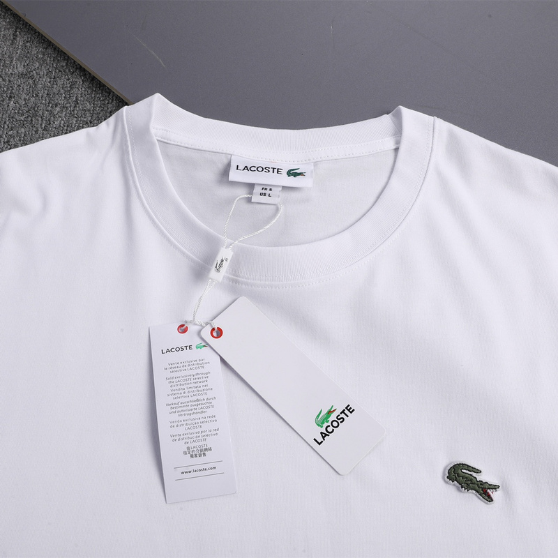 Футболка Lacoste Mini Crocodile "White" фото № 4