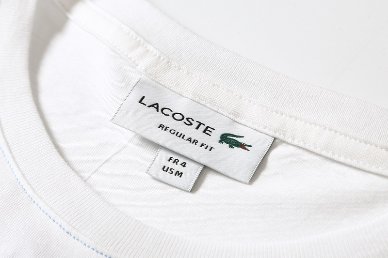 Футболка Lacoste With Crocodile "White" фото № 4