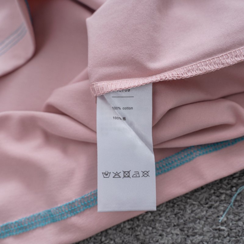 Футболка Lacoste Cotton With Logo Brand "Pink" фото № 6