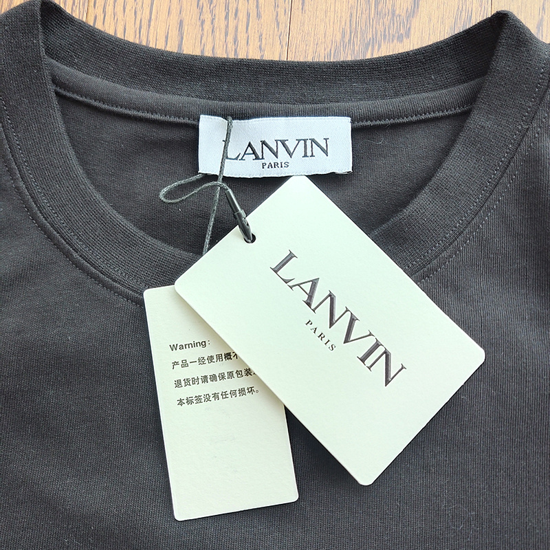 Футболка Lanvin Leopard "Black" фото № 3