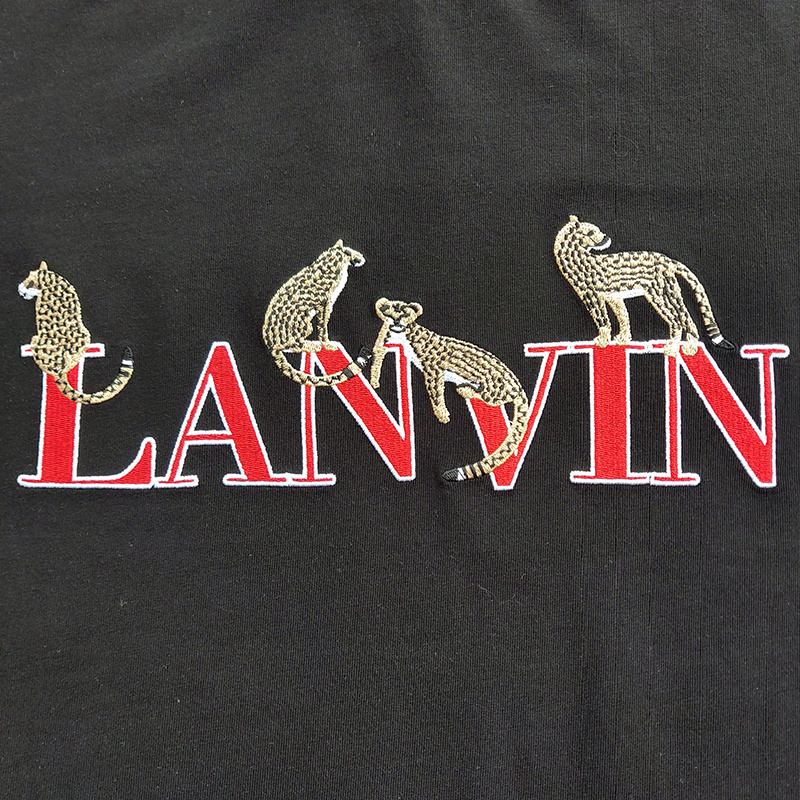 Футболка Lanvin Leopard "Black" фото № 5