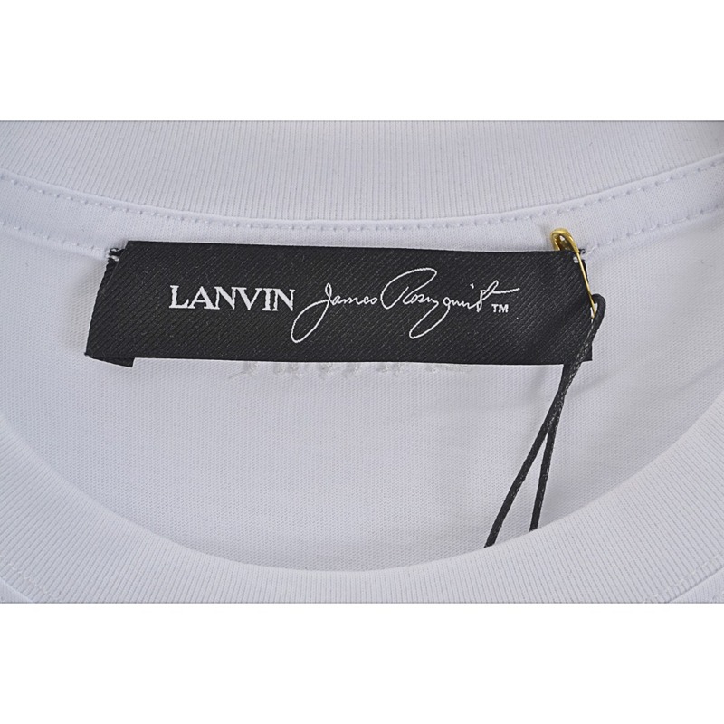 Футболка Lanvin Logo multicolore "White" фото № 3