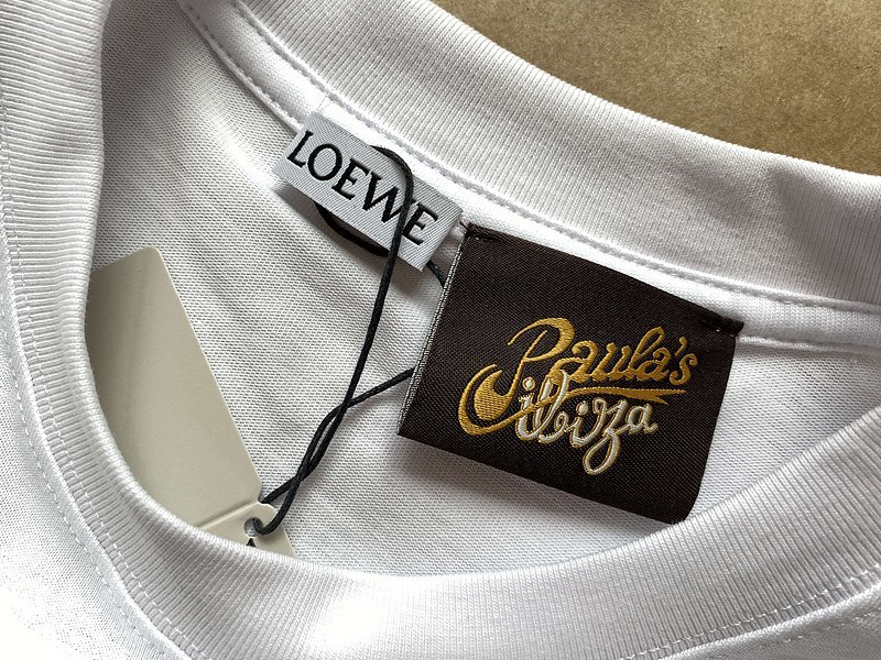 Футболка Loewe With Small Red Heart In The Logo "White" фото № 3