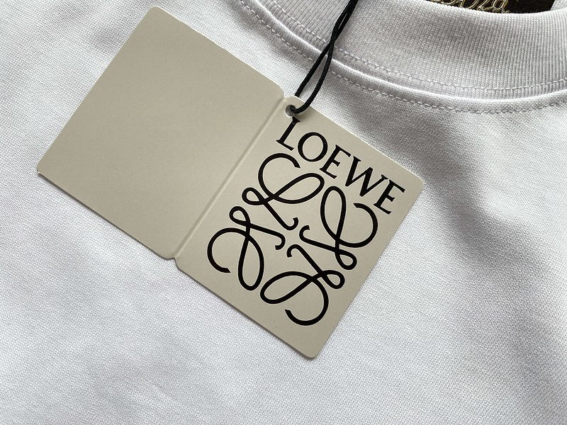 Футболка Loewe With Small Red Heart In The Logo "White" фото № 9