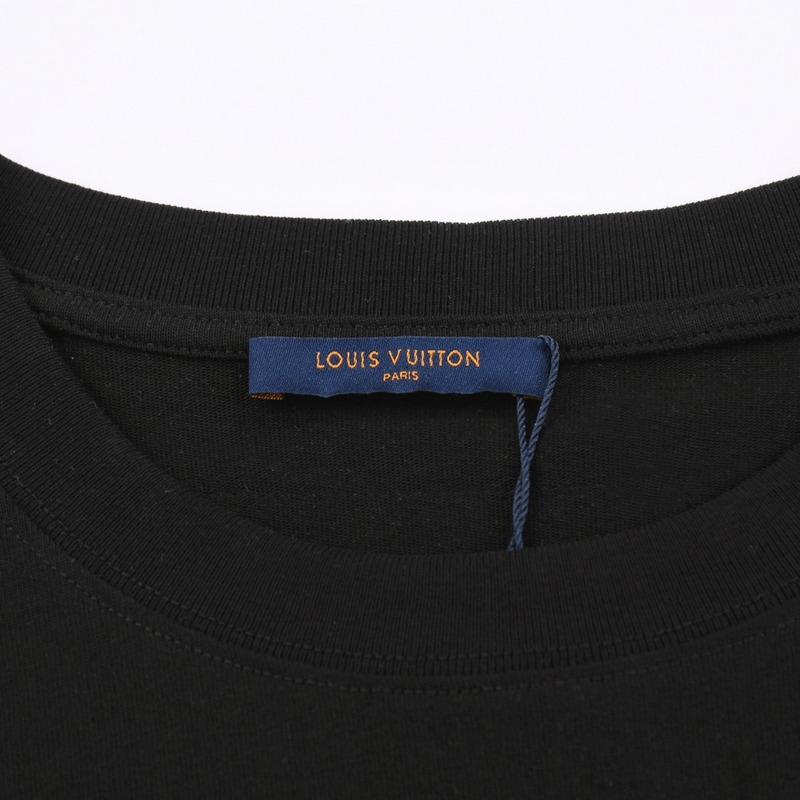 Футболка Louis Vuitton Print Cosmonaut On Skateboard "Black" фото № 2