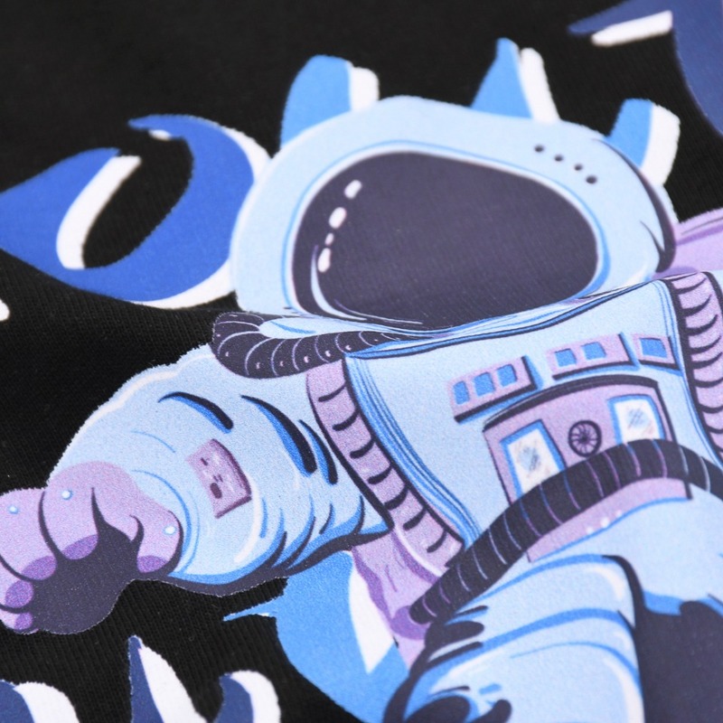 Футболка Louis Vuitton Print Cosmonaut On Skateboard "Black" фото № 7