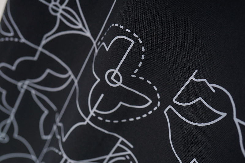 Футболка Louis Vuitton Print With Logos And Notes "Black" фото № 5