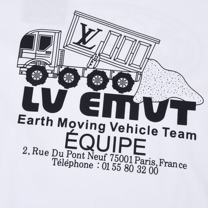 Футболка Louis Vuitton Earth Moving Vehicle Team "White" фото № 4