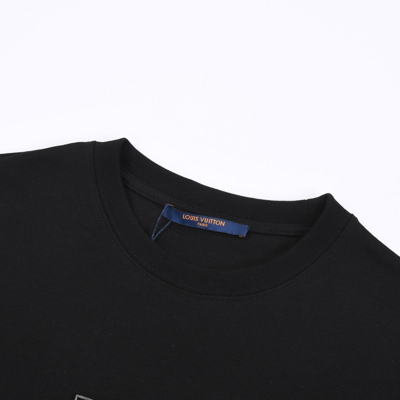 Футболка Louis Vuitton With Logo Made Of Colored Circles "Black" фото № 3
